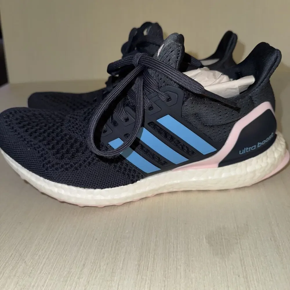 adidas Ultraboost 1.0 W Shadow Navy Clear Pink Road Running Shoes ID5883 7.5